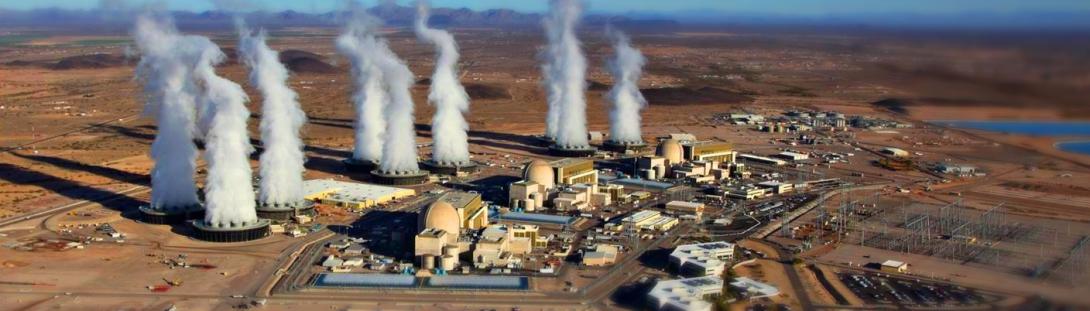 Technological Hazards Branch bird's-eye view of a nuclear power plant in Arizona