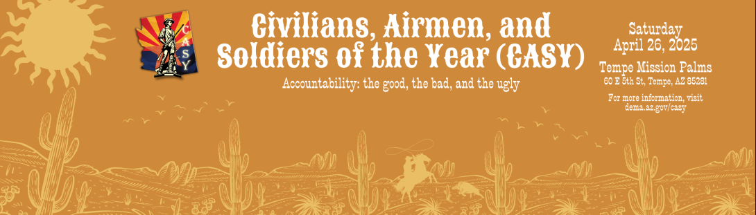 Civilians, Airmen, and Soldiers of the Year in western theme