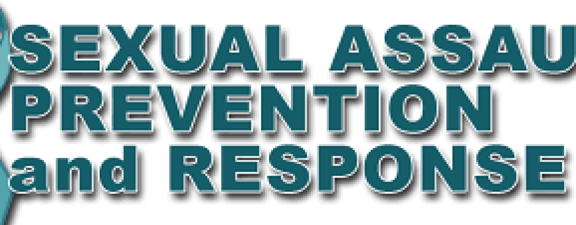 Sexual Assault Prevention and Response Banner with teal ribbon 